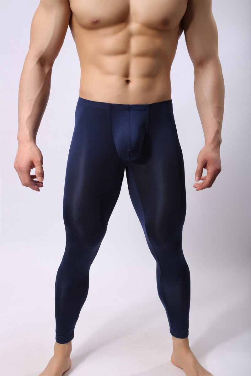 Title 1, Mens Warm Ultra-thin Ice Silk Tight Home Pants...