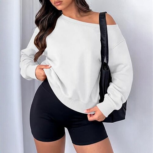 European And American-style Solid-color Loose-fit Casual Hoodie