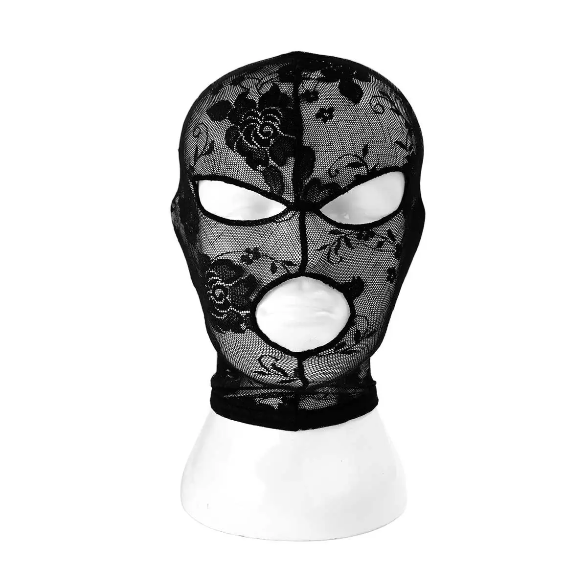 Lace Pattern Headscarf Face Mask