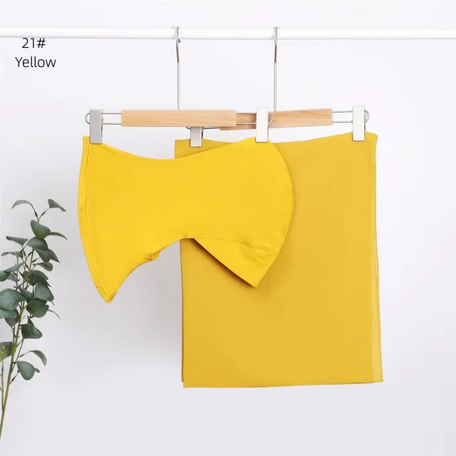 Modal Solid Color Breathable Fits Cap Pearl Chiffon Scarf No 21 - Shop at LoveMi