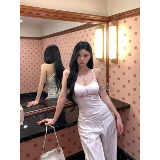 A Stylish Top For Both Inner And Outer Wear That Enhances Your Back White - Shop at LoveMi