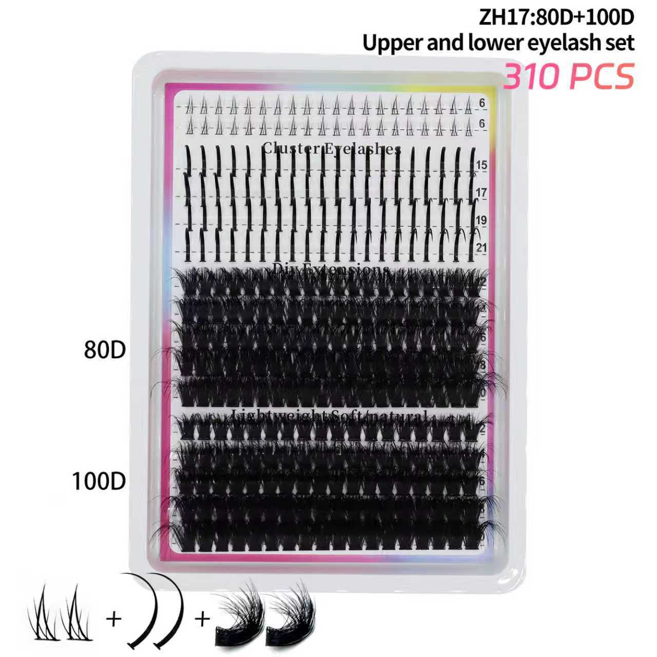 Fairy-style Segmented Fluffy And Densely Packed False Eyelashes