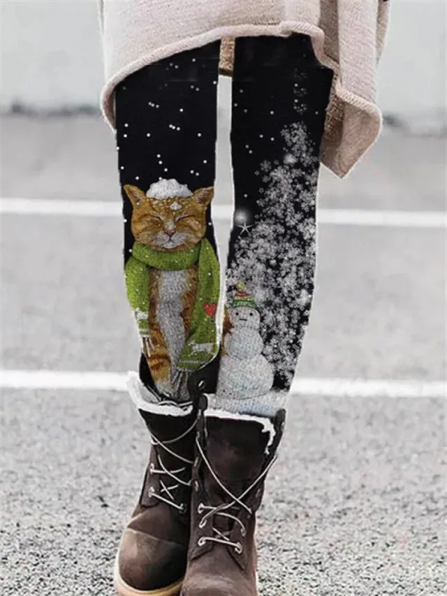 Fashion Pattern Elastic Leggings Trendy Women Picture Color 5 - Shop at LoveMi