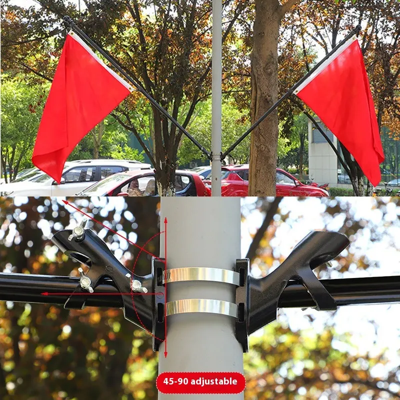 180 Degree Adjustable Outdoor Aluminum Alloy Flagpole Base