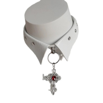 Charm Set Handmade Fake Collar Cross Necklace