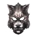 Eva Black Wolf Mask