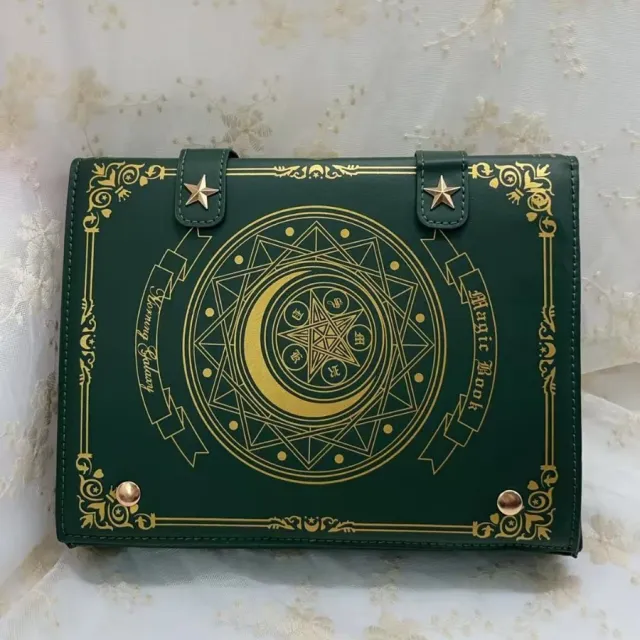 Japanese style Retro Xingyue Magic Book Shoulder Bag Green - Shop at LoveMi