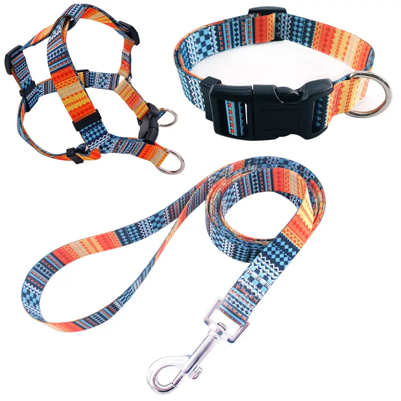Pet Printing Collar Rope Chest Strap Traction