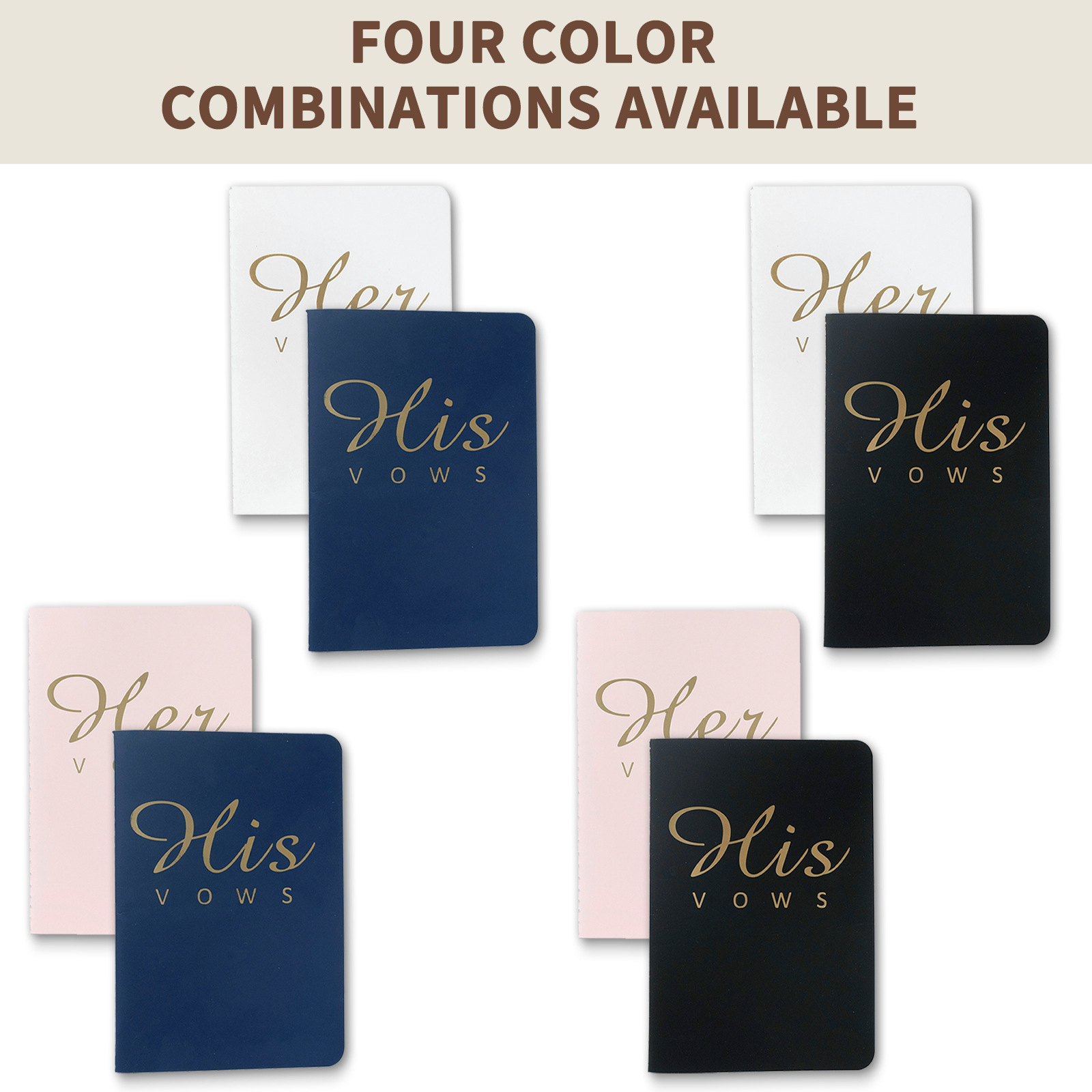 Wedding Bridegroom Bride Oath Card Wedding Notebook High Sense 5