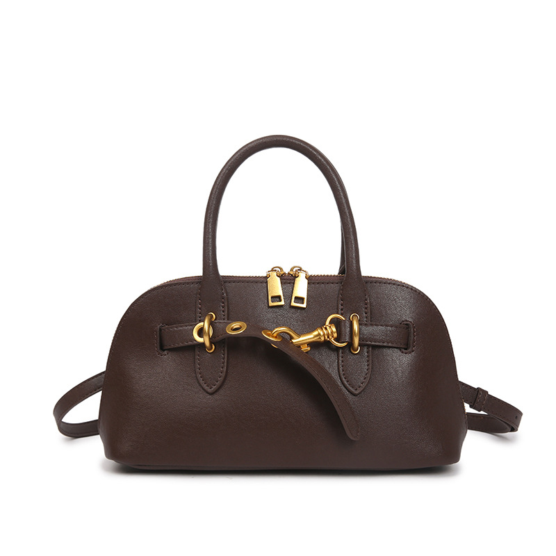 Cowhide One-Shoulder Crossbody Bag, picture 4 of 5
