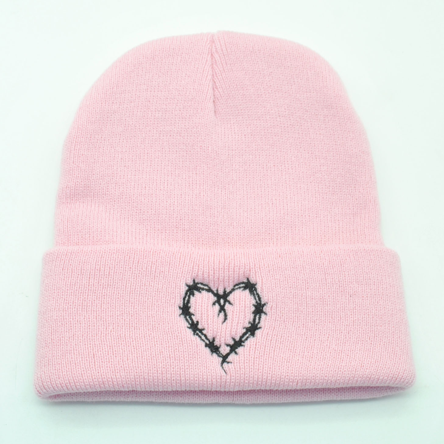 Outdoor Keep Warm Couple Heart-shaped Knitted Hat Women