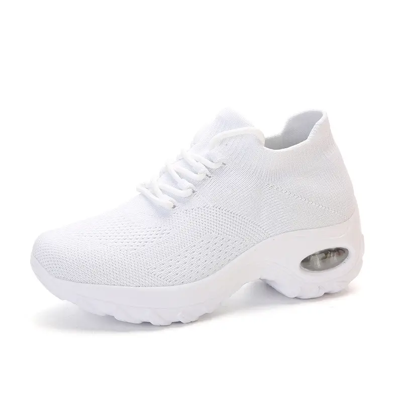 Plus-size Womens Flyknit Breathable Sneakers