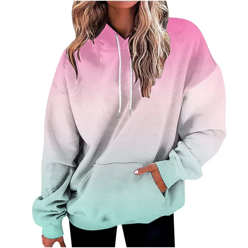 Women's Hooded Sweater Digital Printing - Twm9312