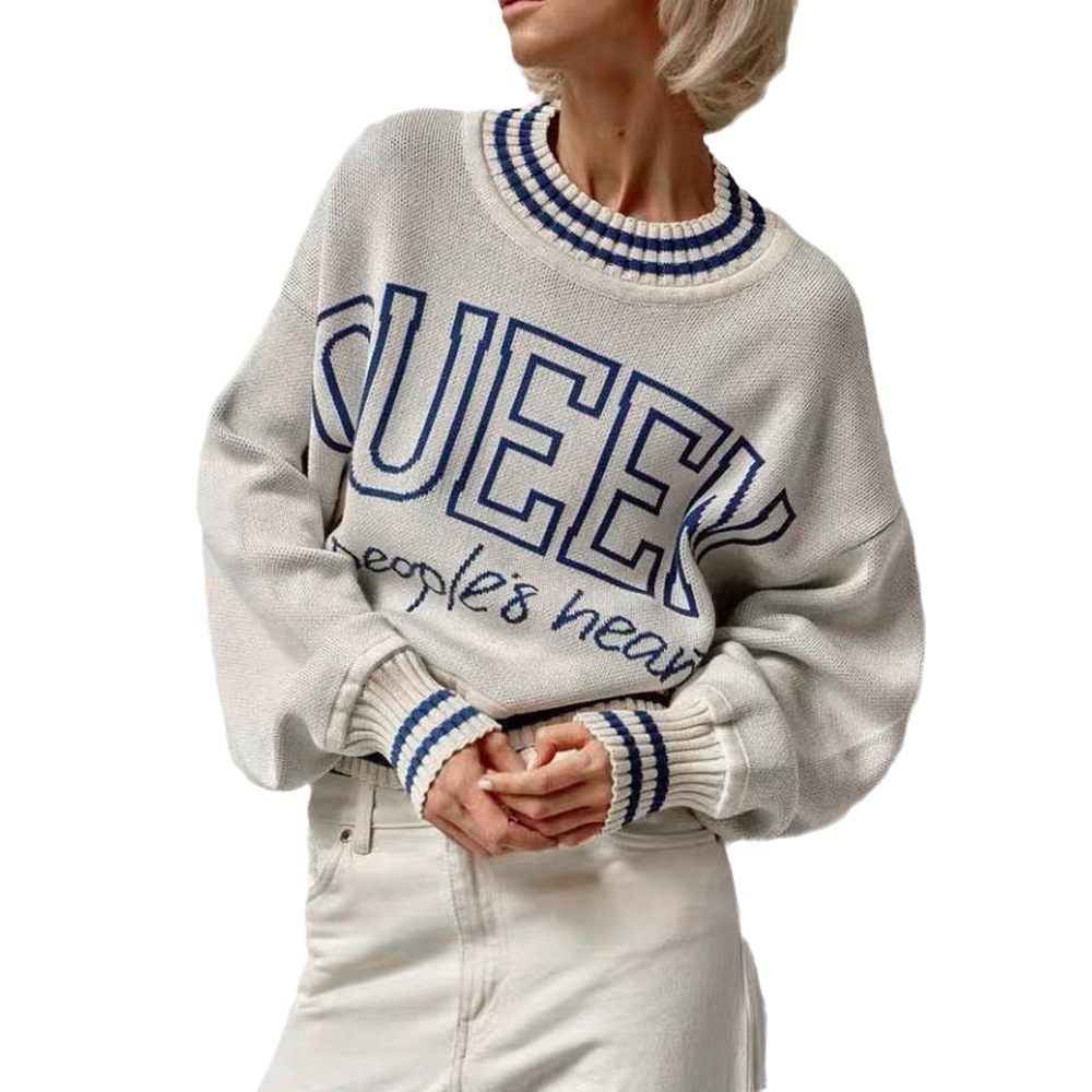 Letter Versatile Top Simple Fashion Street