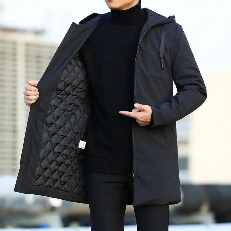 Winter Windbreaker With Thick Hooded Casual Coat