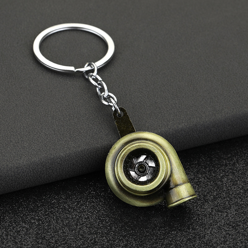 Turbo Keychain Pendant Advertising Small Gift Antique Brass - Shop at LoveMi