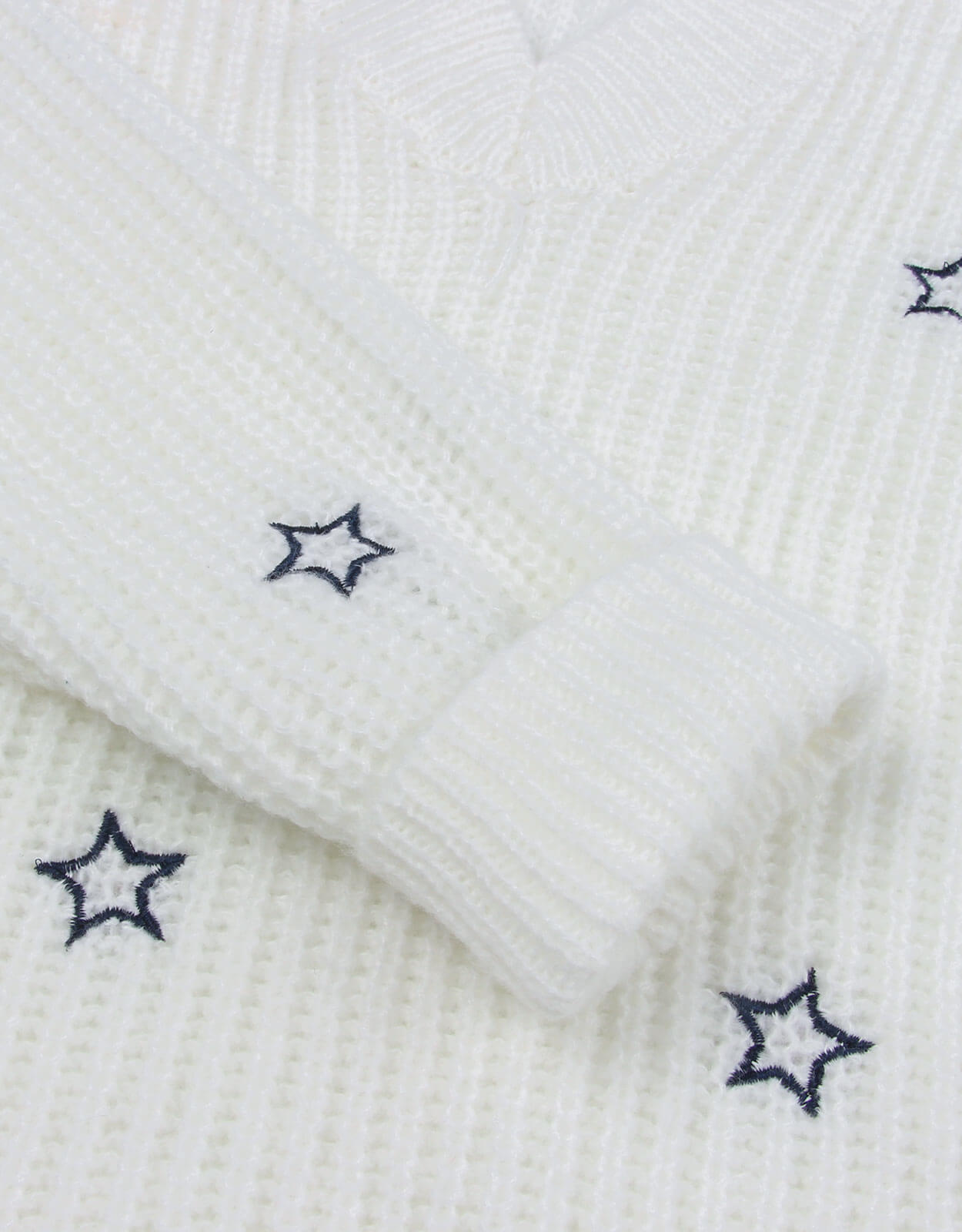 Title 12, New Commuter V-Neck Solid Little Star Embroider...