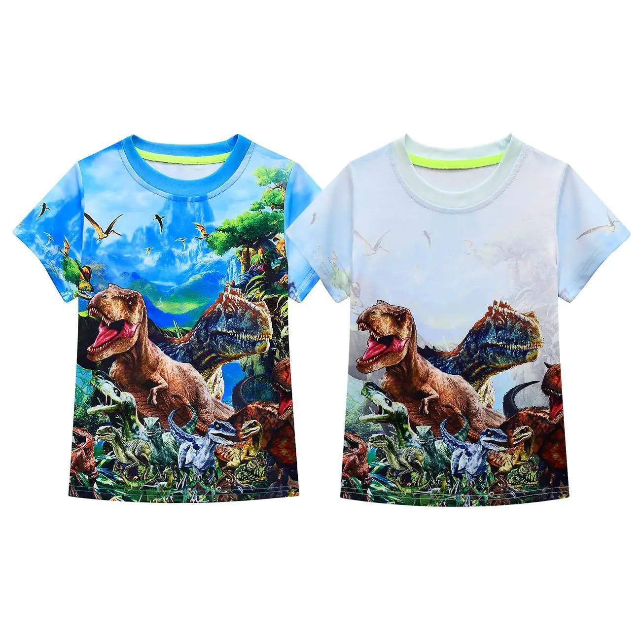 Children And Teens Dinosaur World Cartoon Boy
