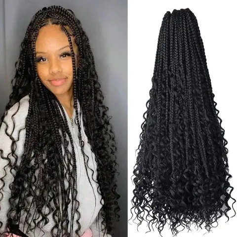 Chemical Fiber Hair Three-strand African Braid Crochet