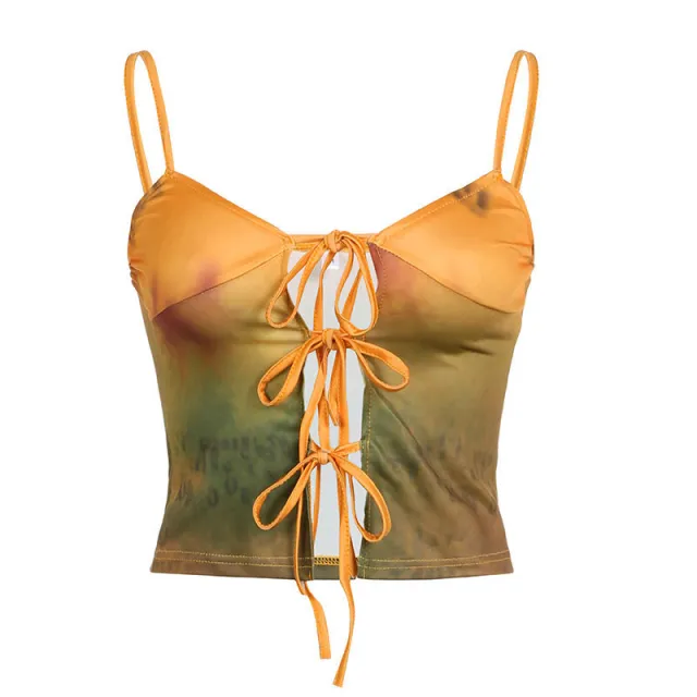 Niche Female Gradient Tie dye Vest Top - Shop at LoveMi