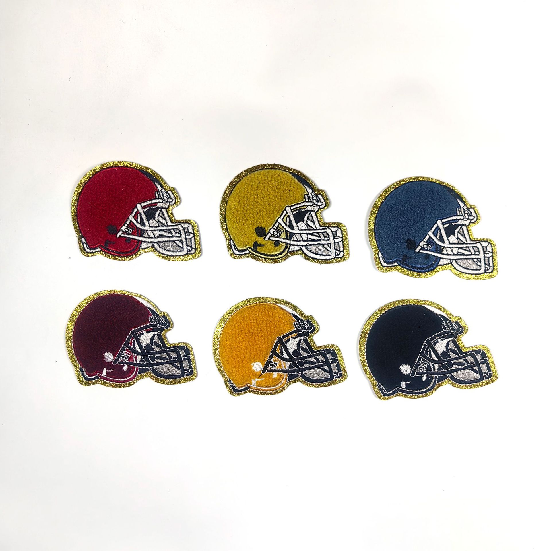 Chenille Hot Melt Adhesive Rugby Embroidery Patch — image 1
