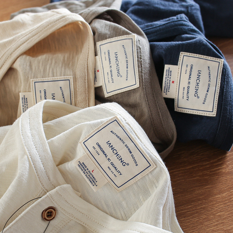 Mens Lightweight Breathable Solid-color Top For Summer
