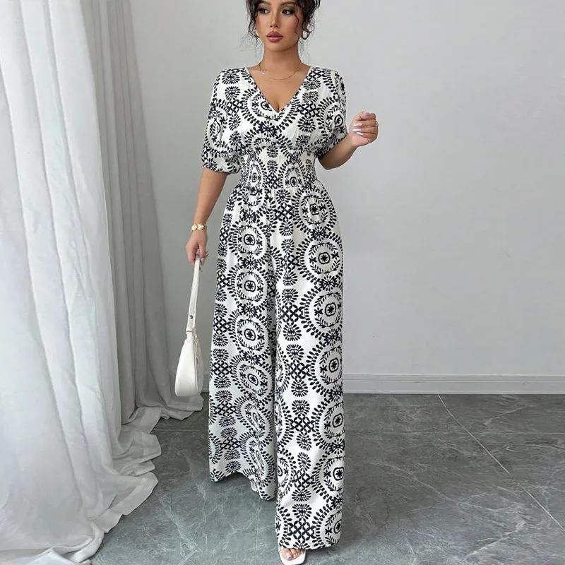 Bohemie Jumpsuit Women's Vacation - Xl-Color
