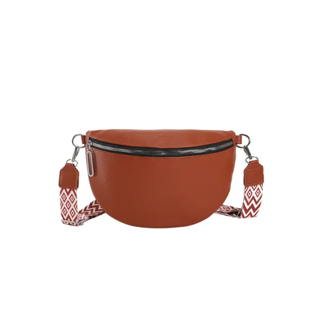 Large capacity Soft leather Shoulder Crossbody Bag Brown - Shop at LoveMi