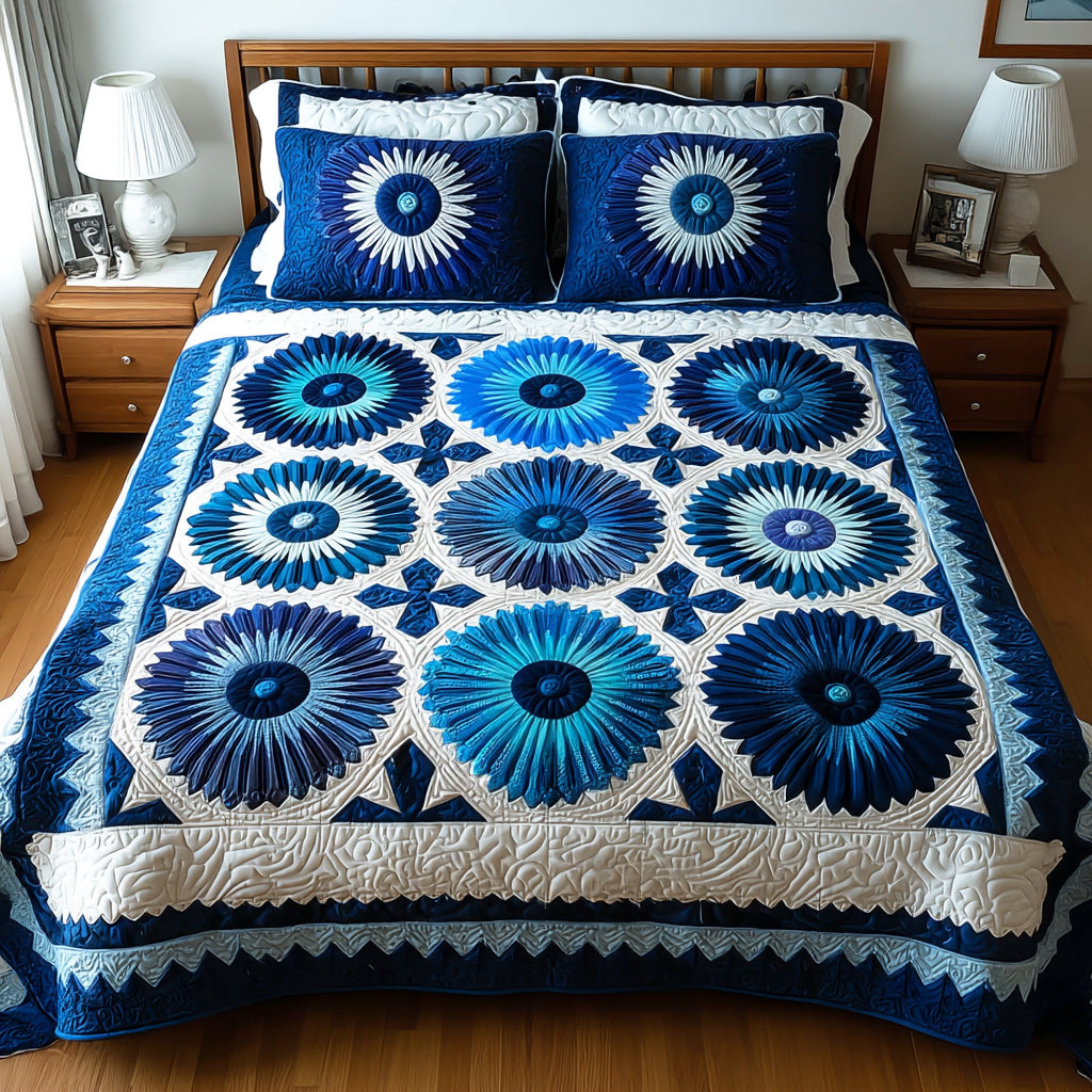Kaleidoscope Pattern Bed Cover Three-Piece Set — foto 7
