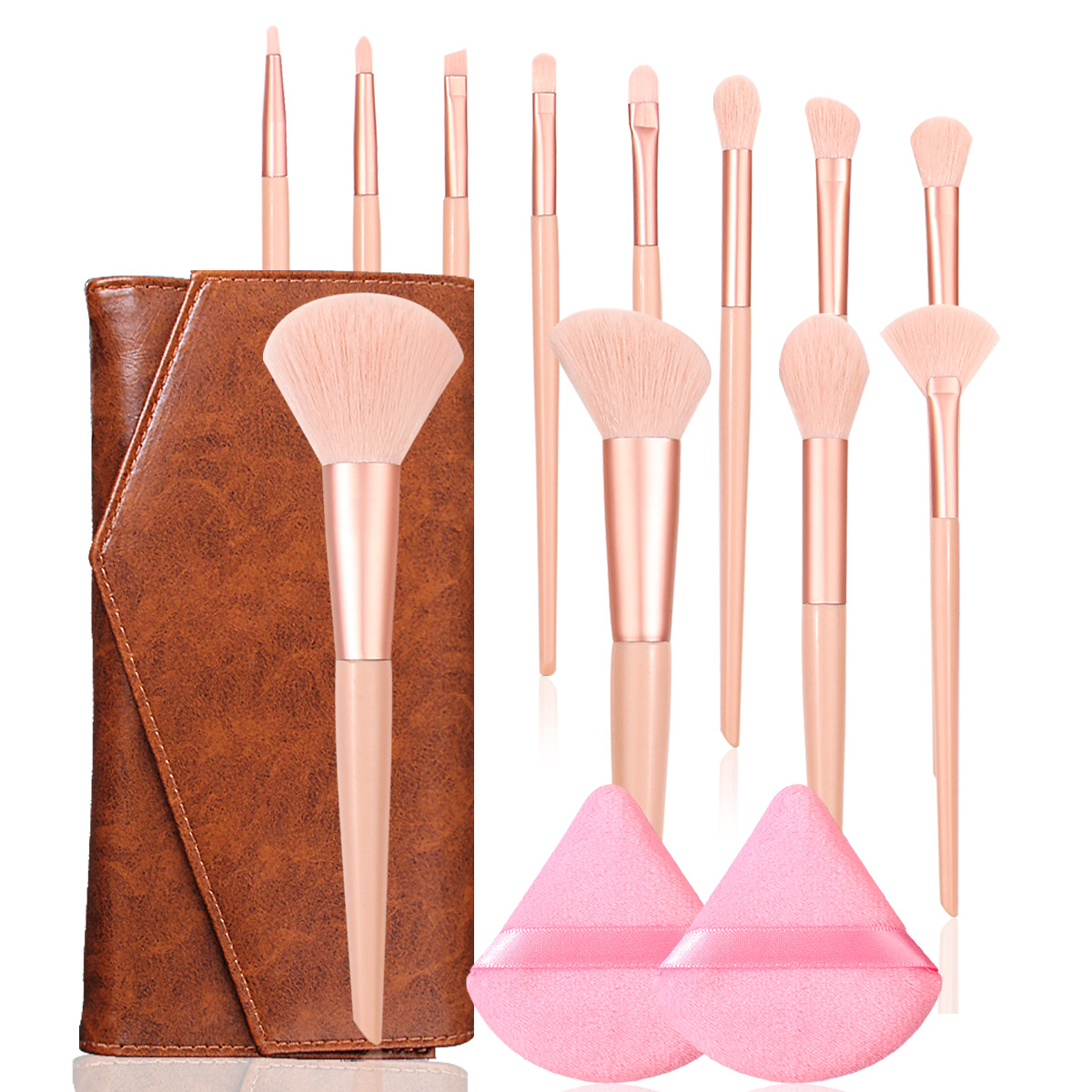 12 PCs Makeup Brush Set Soft Hair Beauty Tools 5