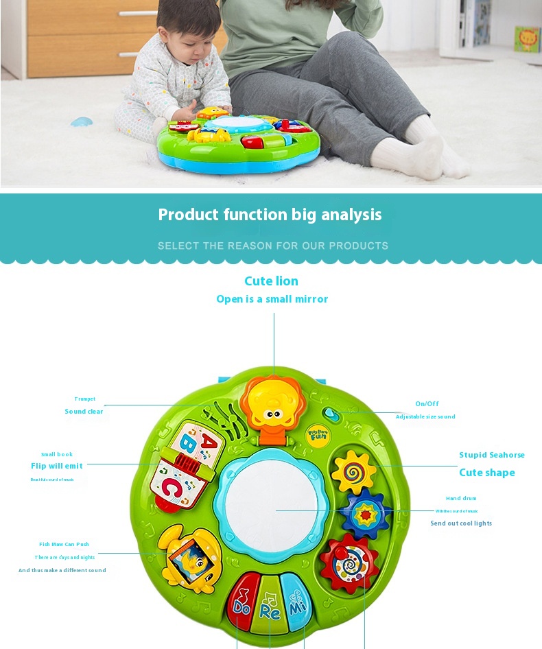 Mini Electronic tastatur Early Childhood Education Drum - Miniatyr 17