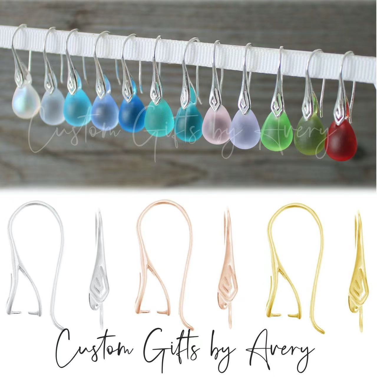 Temperament Fashionable Stainless Steel Hotan Jade Earrings