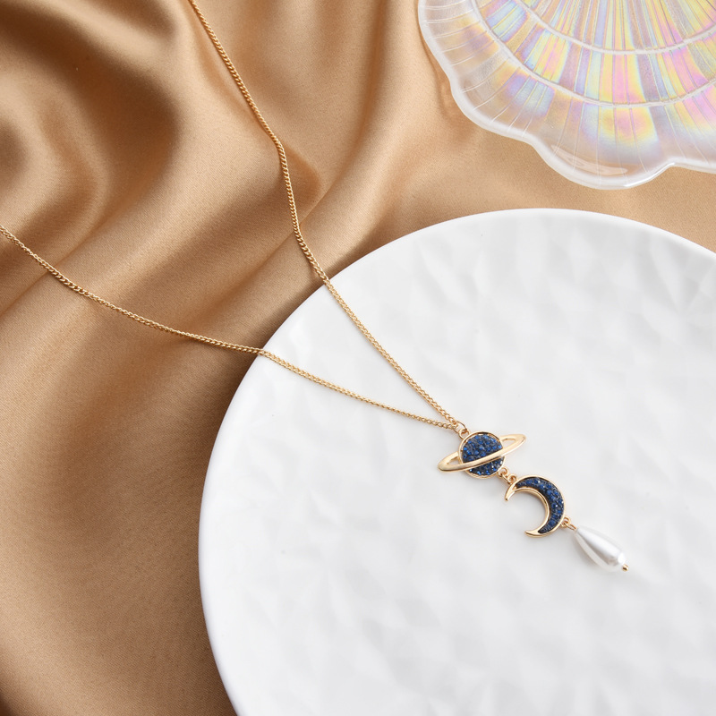 Xingyue Cherish Pearl Water Drop Long Necklace For Women