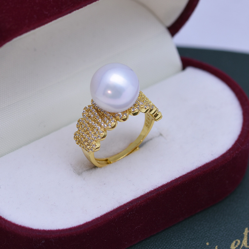 S925 Gold White Pearl