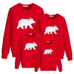 Christmas New Winter Parent-child Outfit - Red - View 1