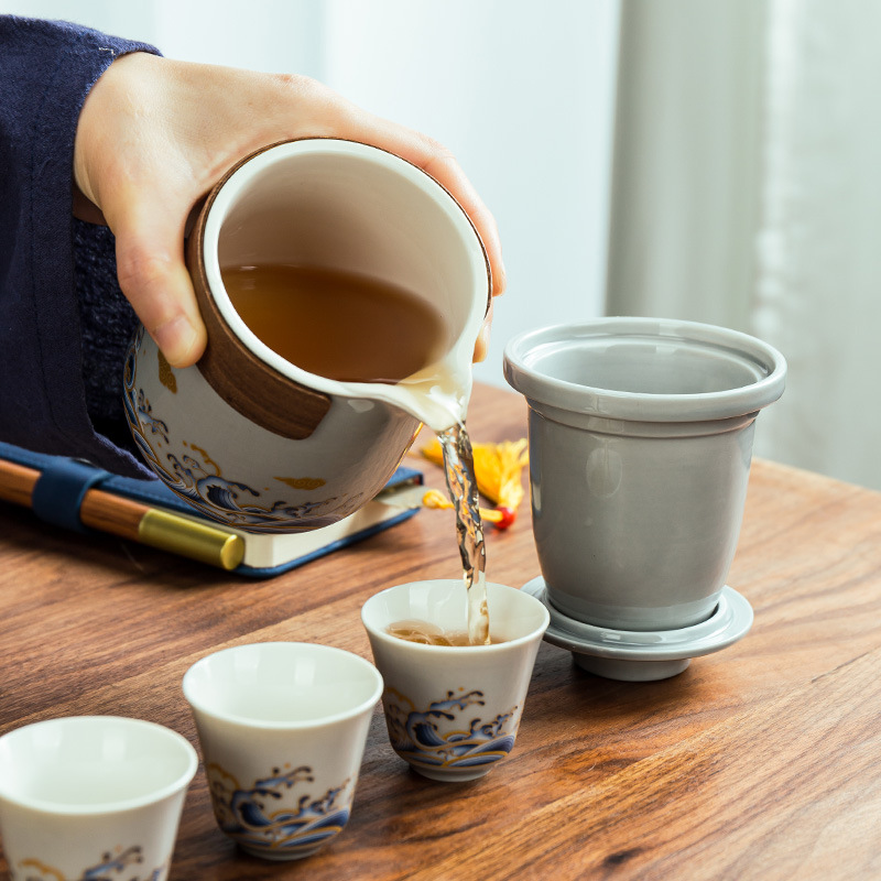 Outdoor Travel Tea Set Portable Quick-Service Cup For Home Camping - Image 2