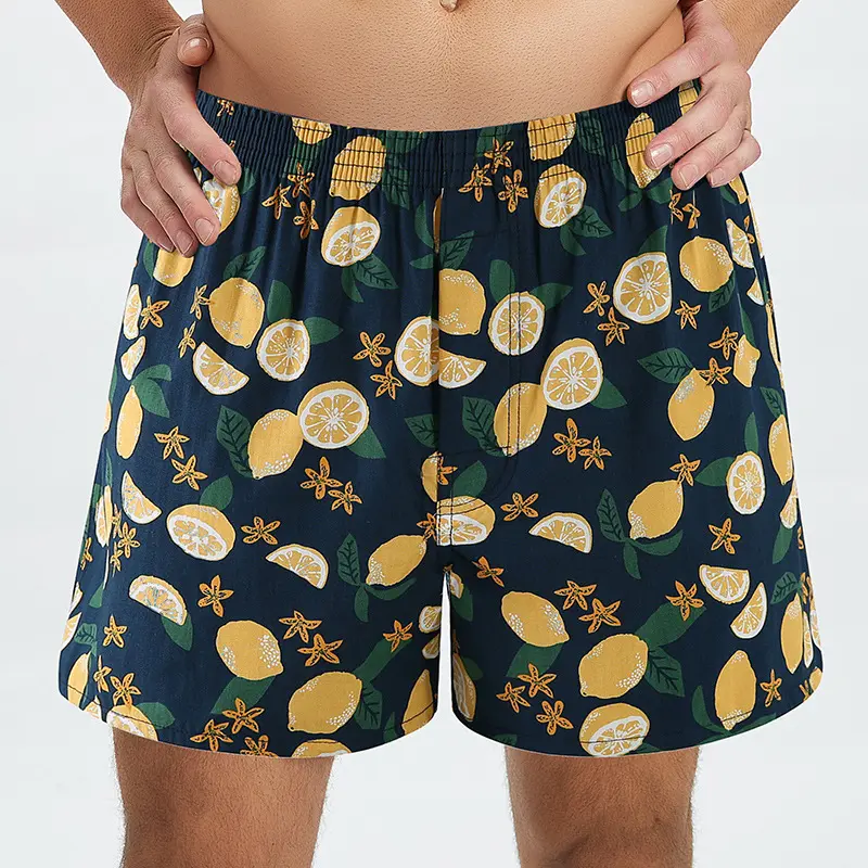 Men's Casual Arrow Pants Woven Printed Cotton