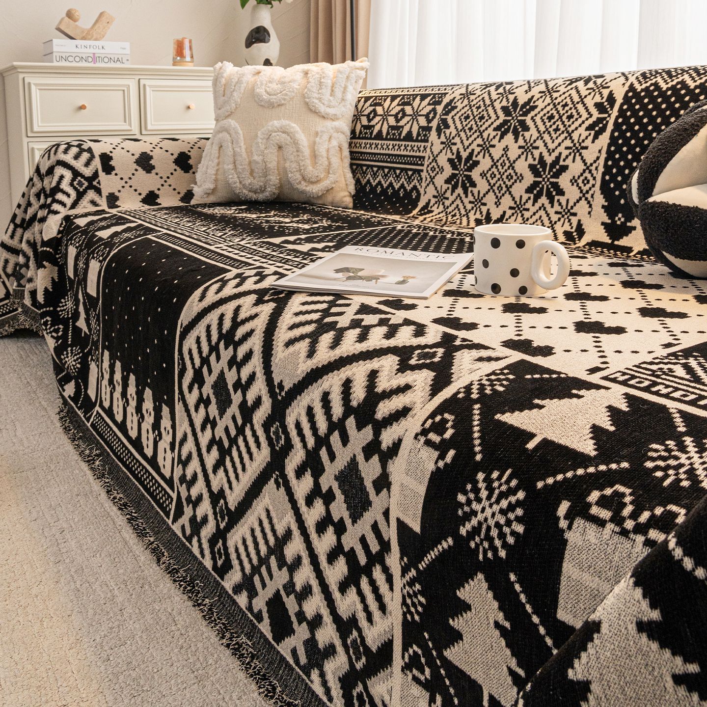 Chenille Sofa Cover, picture 7 of 8