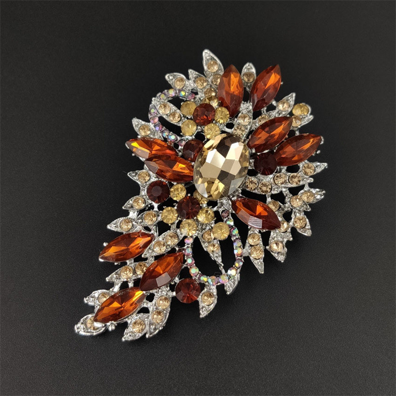 Water-Drop Crystal Brooch, picture 4 of 9