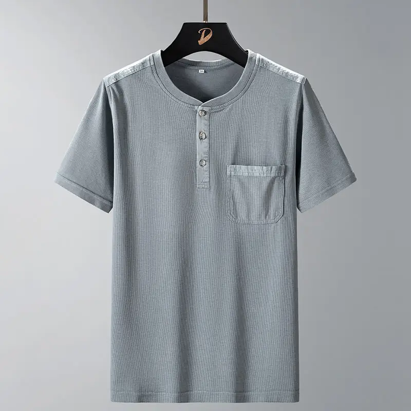 Mens New Summer Slim-fit Trendy Short-sleeve Shirt