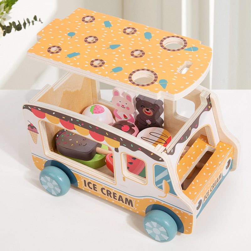 Wooden Ice Cream Model Playset Toy — foto 2