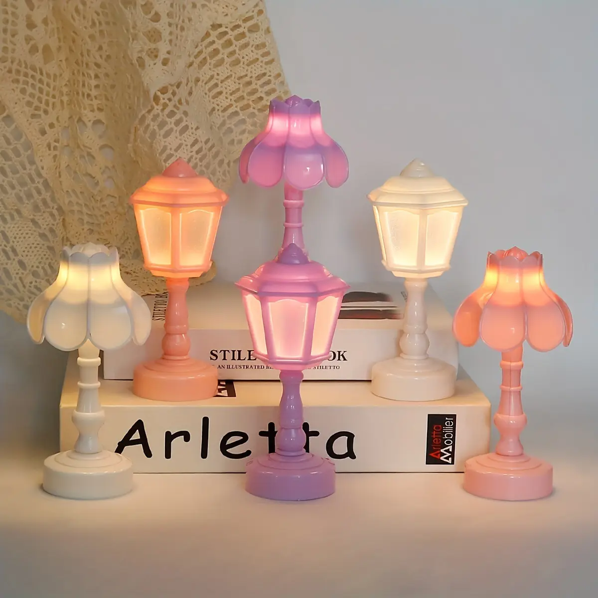 Retro Pagoda Dormitory Decoration Lotus Atmosphere Small