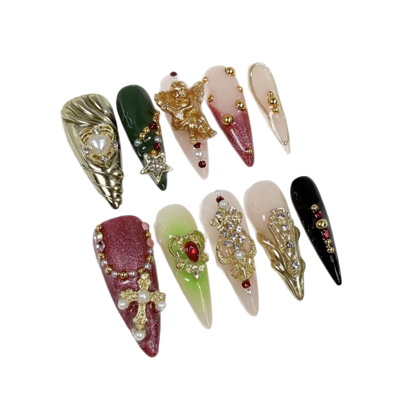 Luxury Court-style French Blush Nails For Men And Women