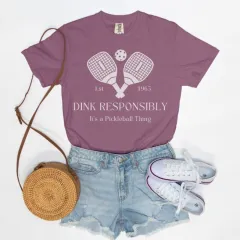 European And American Digital Printing Casual Round Neck T-shirt - Berry Color - View 1