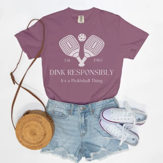 European And American Digital Printing Casual Round Neck T shirt Berry Color - Shop at LoveMi