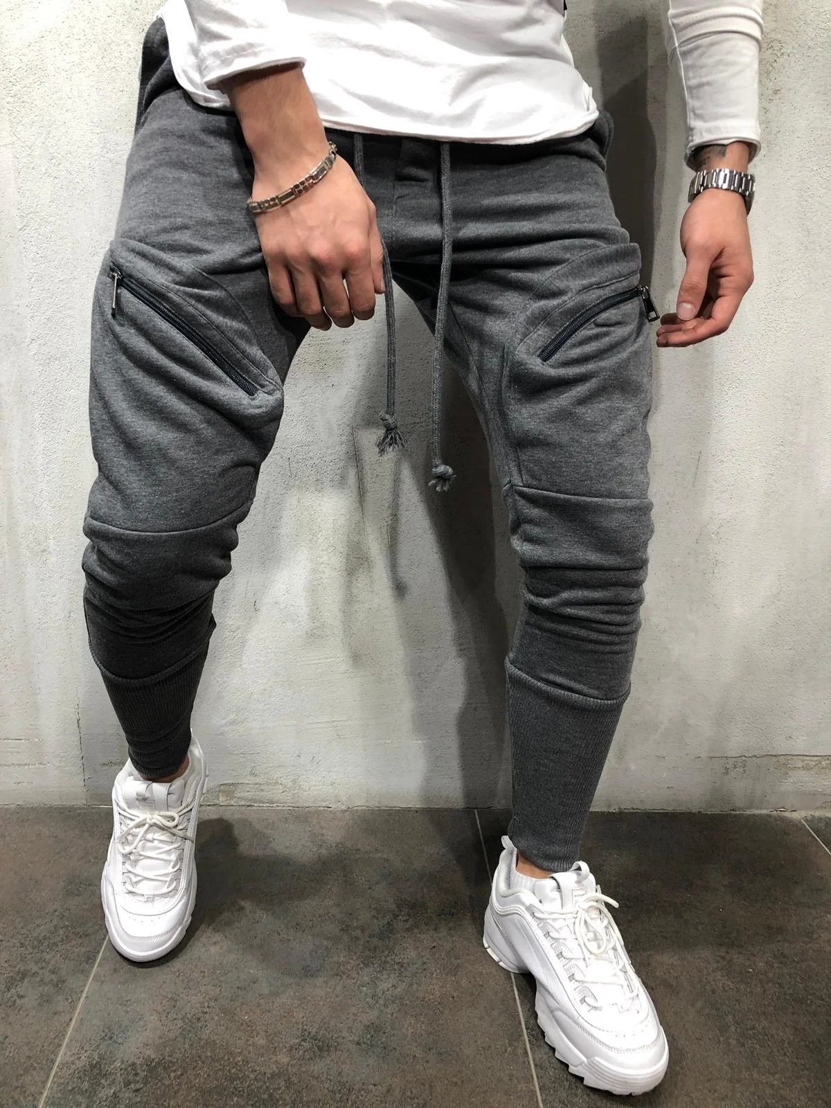 Title 4, American mens casual sports zipper pocket jogg...