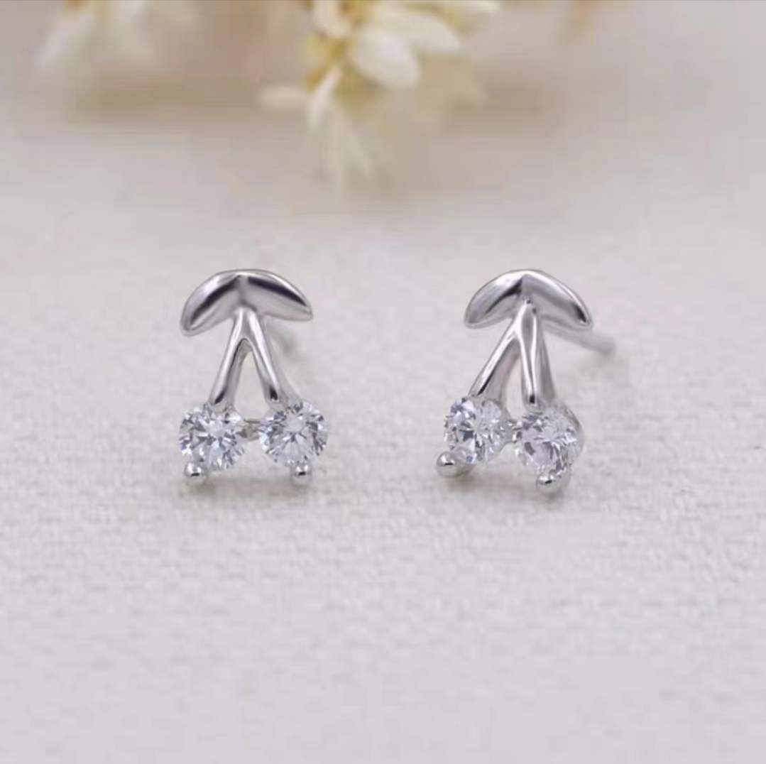 Korean Version Diamond Studded Flower Versatile Earrings