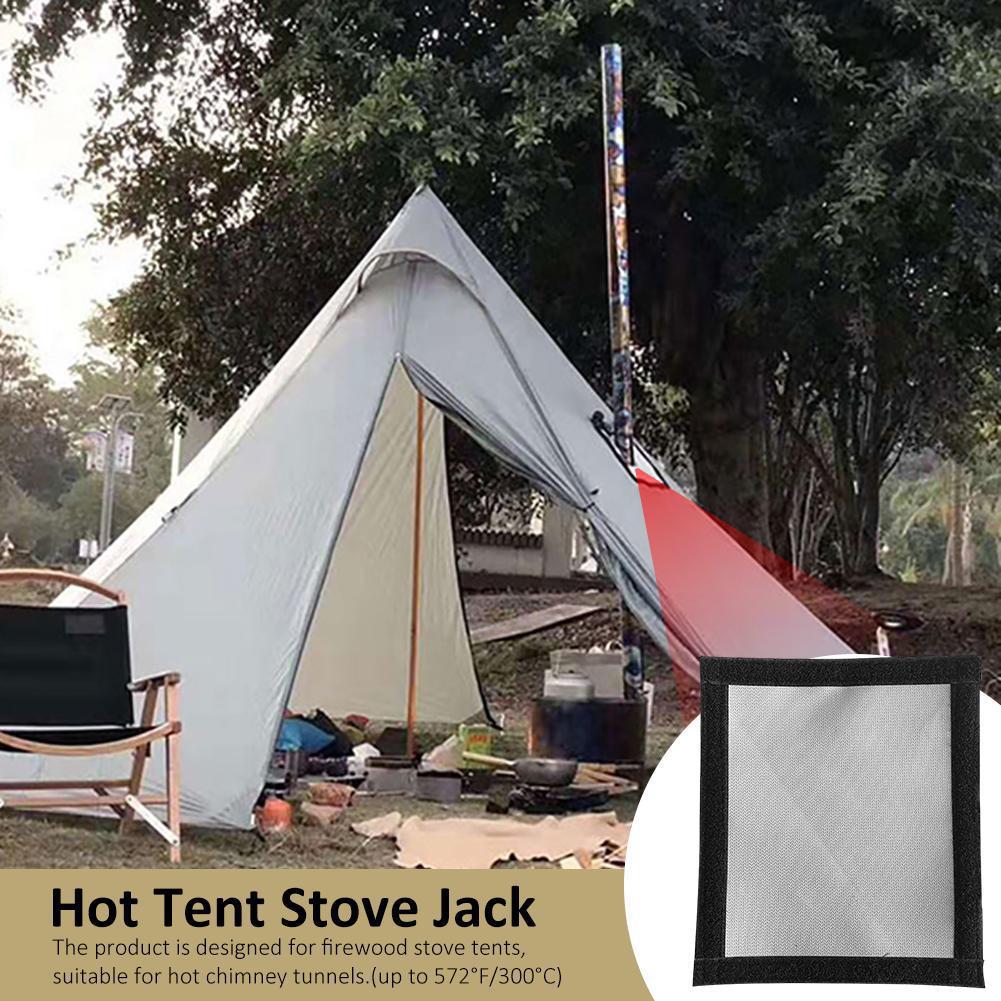 Tent Chimney Pipe Heat Proof Ring Protective Cover