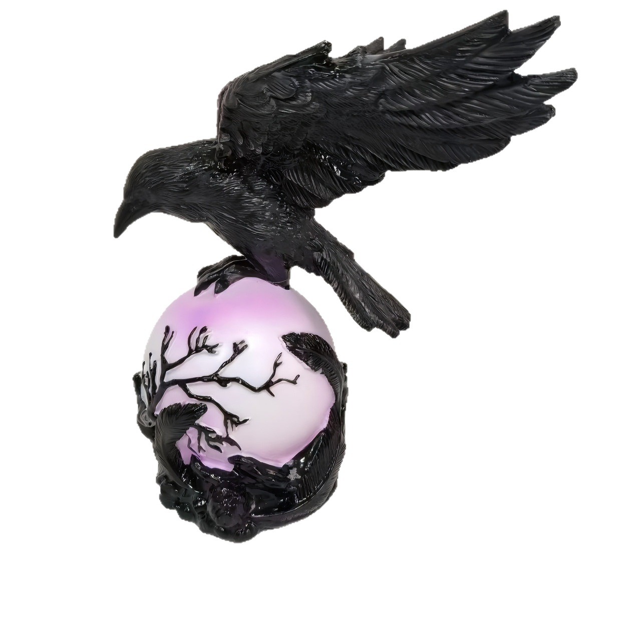 Resin sculpture raven ornament home desk decoration (head