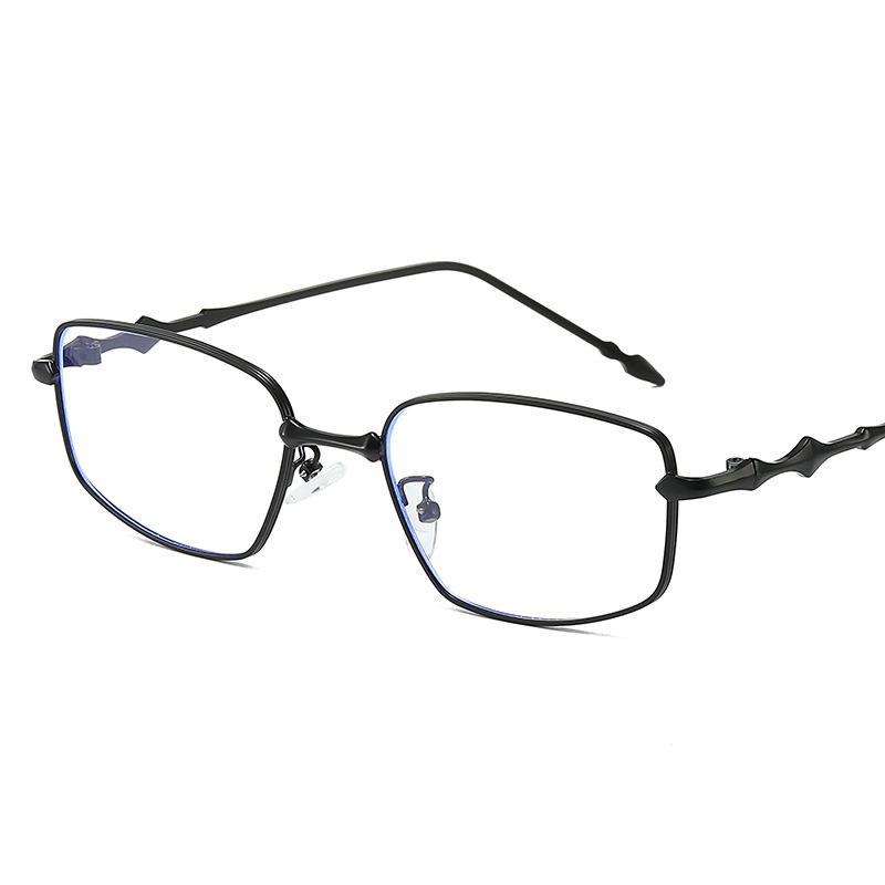 Anti Blue Light Metal Flat Light Eyeglass Frame - Image 5